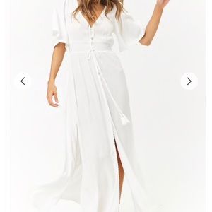 White boho dress